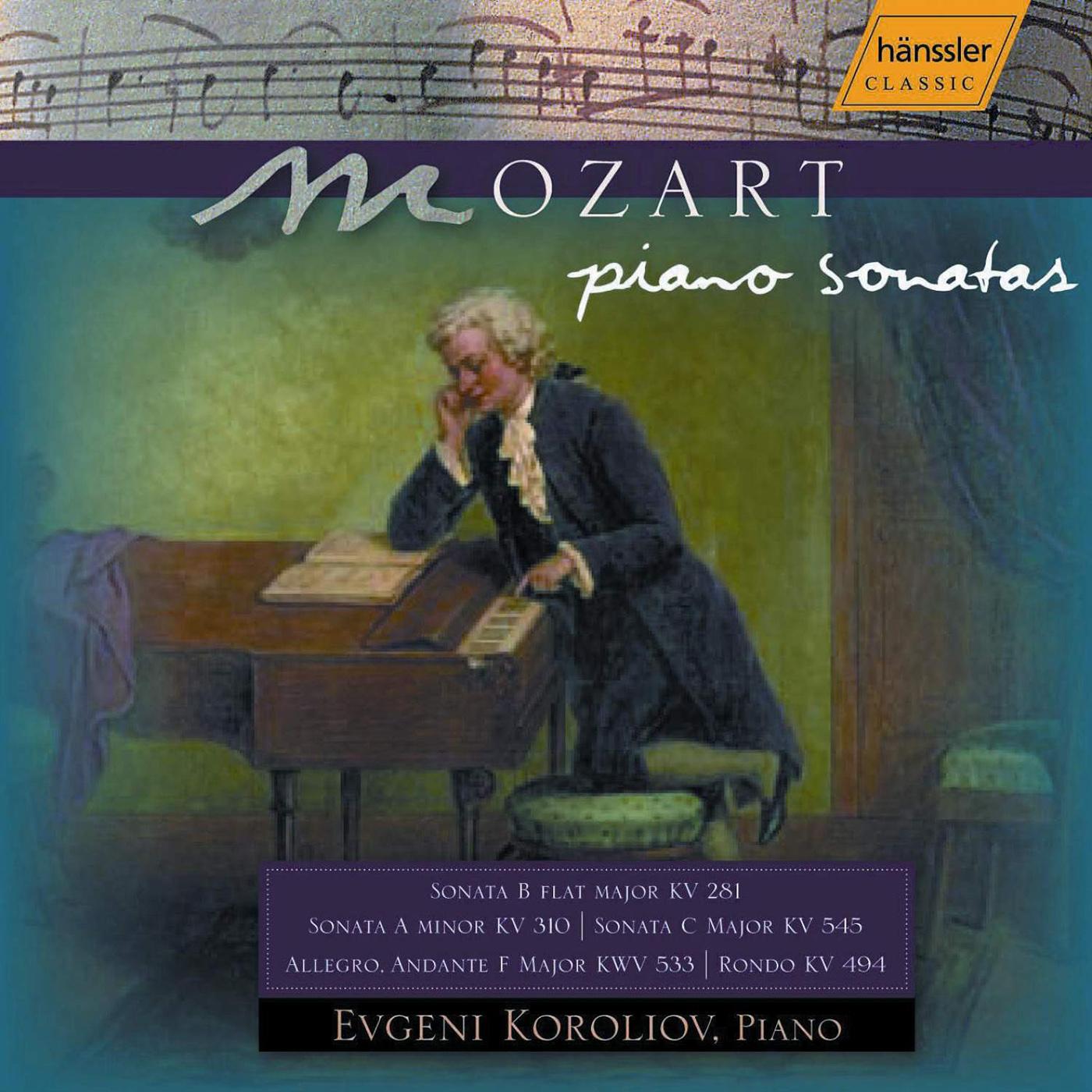 MOZART: Piano Sonatas Nos. 3, 8, 15 and 16