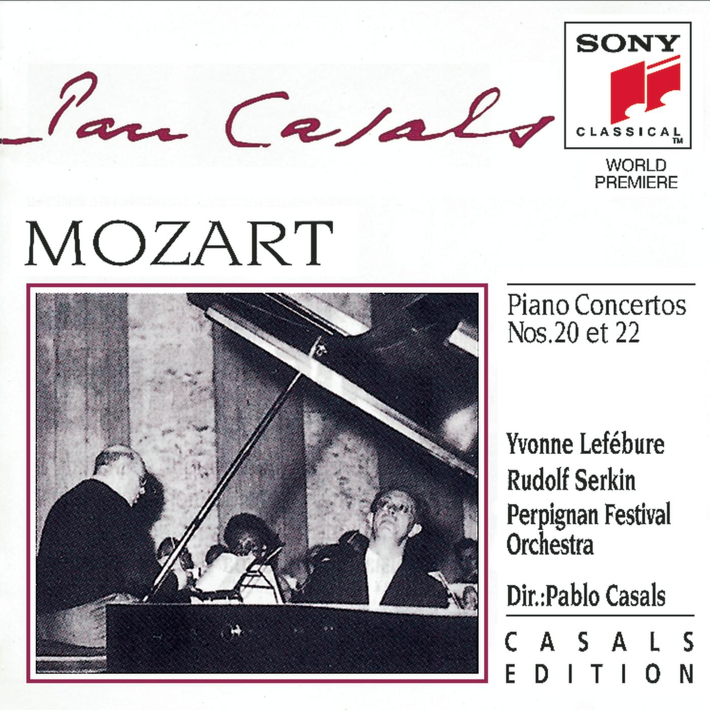 Mozart: Piano Concerto No. 20, K. 466; Piano Concerto No. 22, K. 482