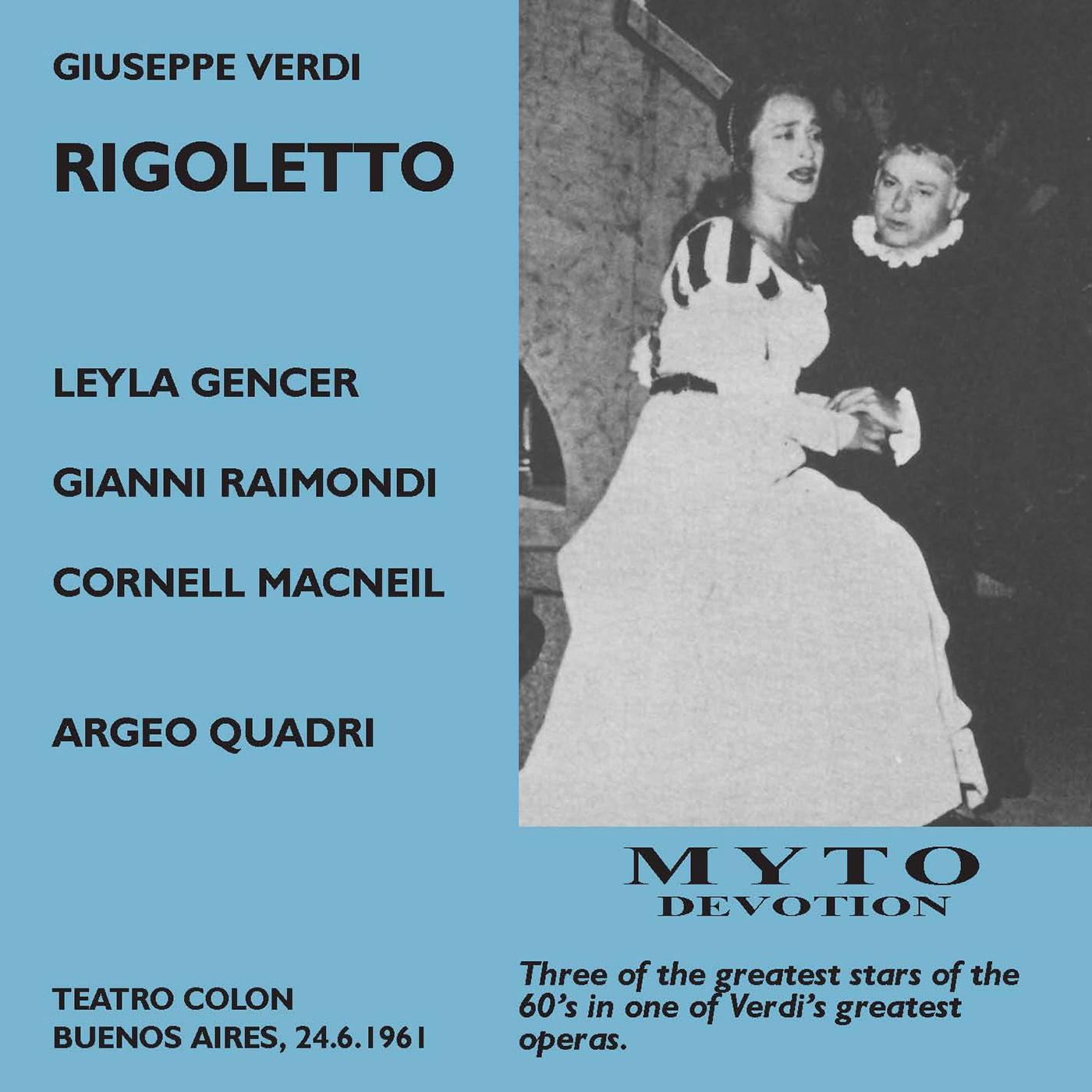 Rigoletto*:Act I: Partite? … Crudele! (Duca, Contessa)