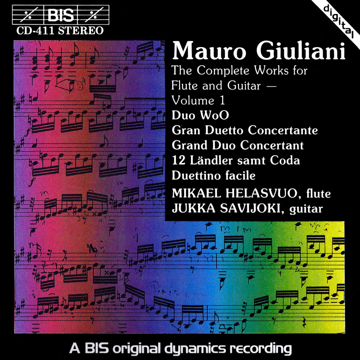 GIULIANI, M.: Works for Flute and Guitar (Complete), Vol. 1 (Helasvuo, Savijoki)