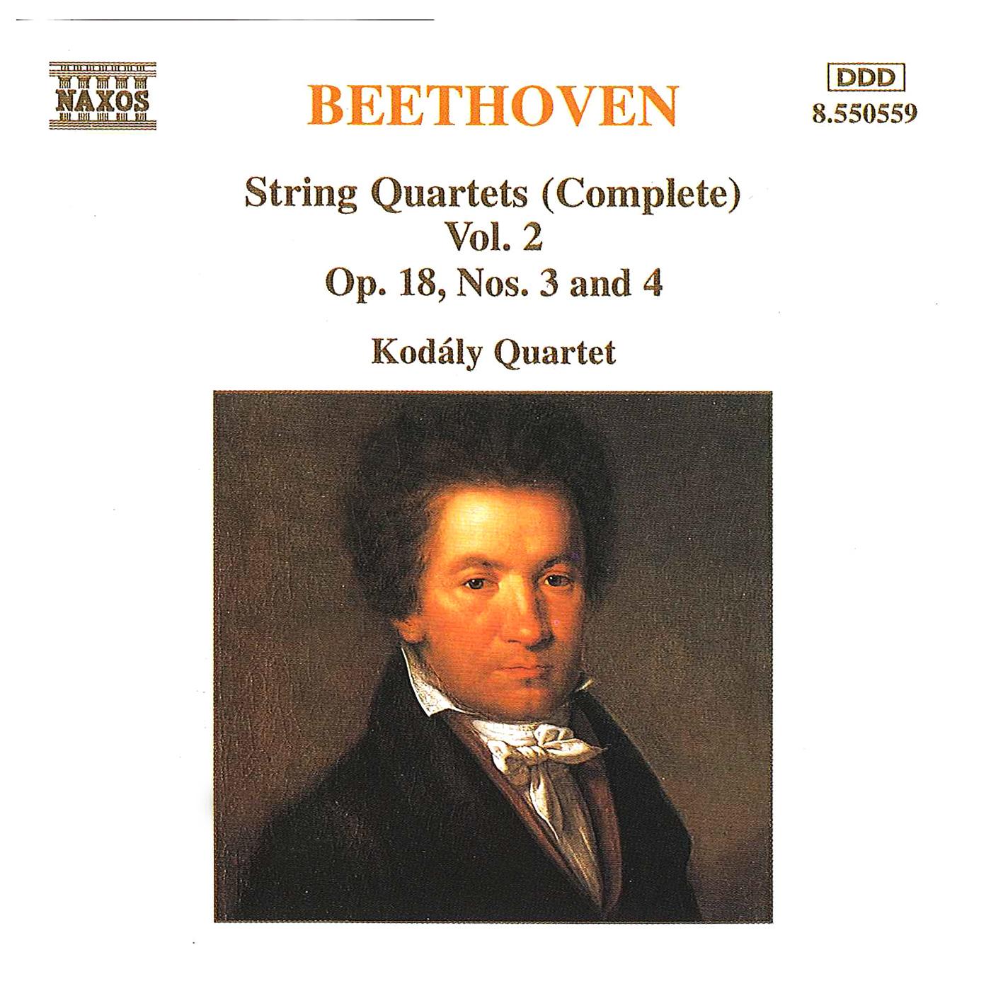 BEETHOVEN, L. van: String Quartets, Vol. 2 (Kodály Quartet) - Nos. 3, 4