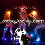 SNOOPY AND HELLO KITTY