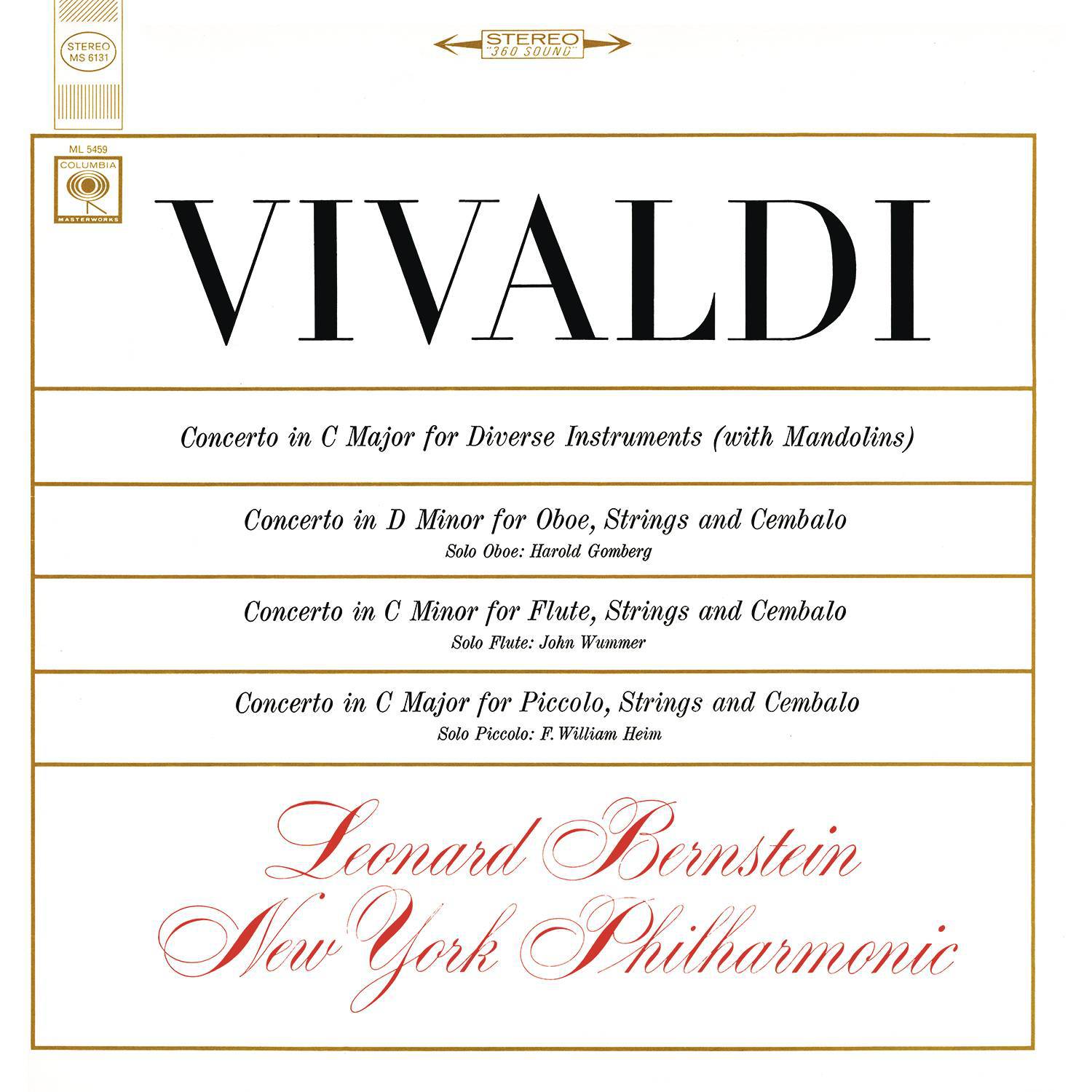 Leonard Bernstein Conducts Vivaldi (Remastered)专辑