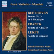 BEETHOVEN / FRANCK / LEKEU: Violin Sonatas (Menuhin) (1936-1940)