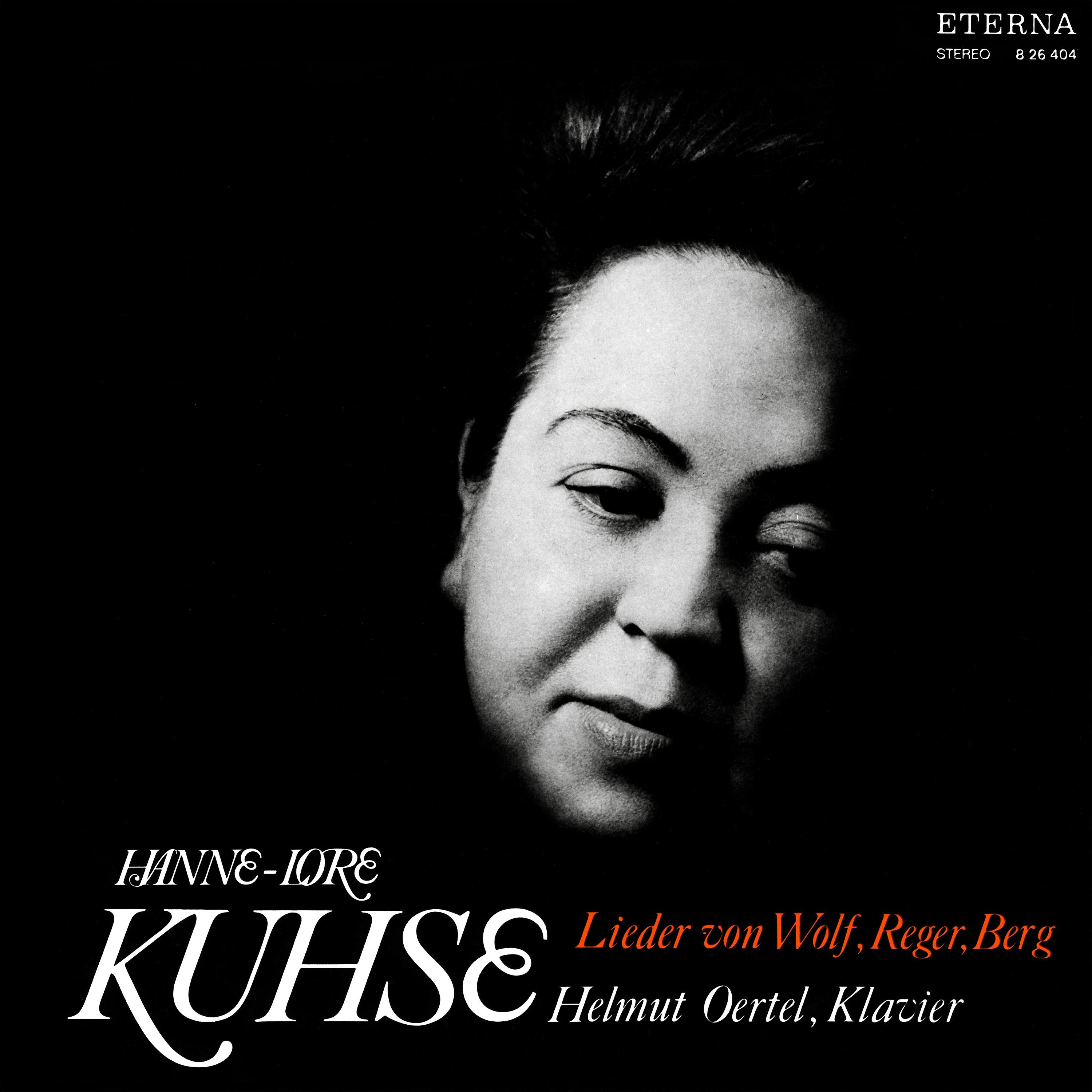 Lieder Von Wolf, Reger, Berg