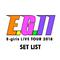 E-girls LIVE TOUR 2018 ~EG11~ SET LIST专辑