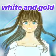 white and gold