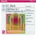 Bach, J.C.: 6 Sinfonias Op.3/6; Piano Concertos Op.13