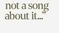 If There's Not A Song About It专辑