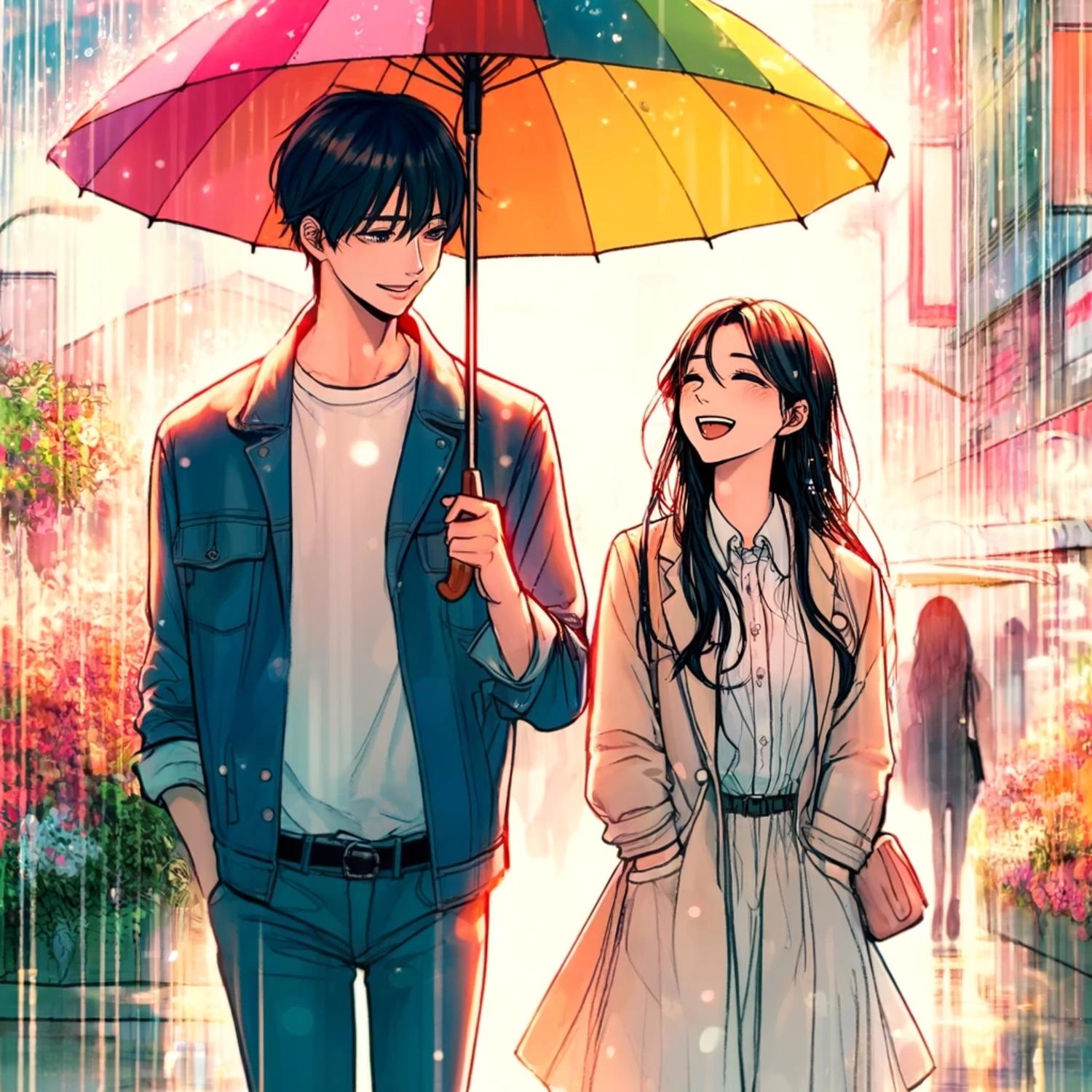 비 오는 이 거리에서