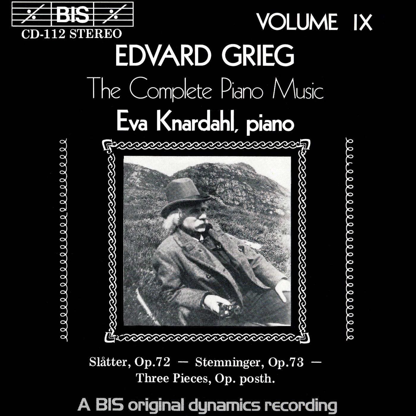 GRIEG: Complete Piano Music, Vol. 9