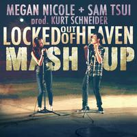 Sam Tsui+Megan Nicole-Locked Out Of Heaven 伴奏 无人声 伴奏 更新AI版