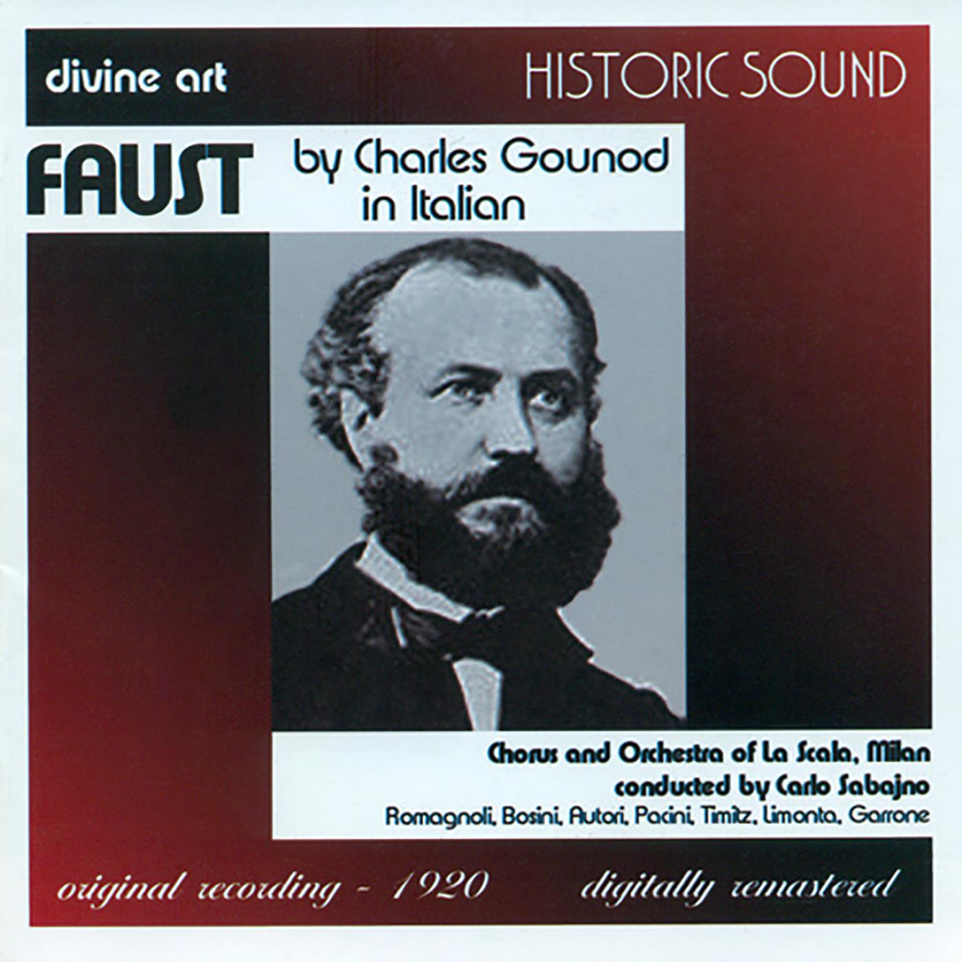 GOUNOD, C.-F.: Faust [Opera] (Sung in Italian) (Sabajno) (1920)