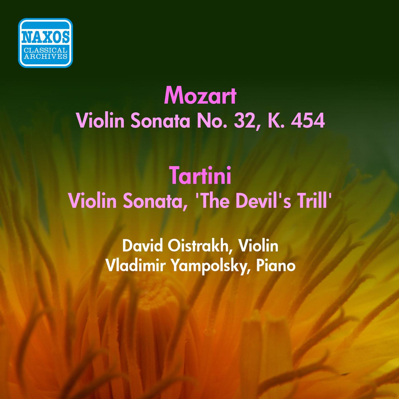 MOZART, W.A.: Violin Sonata No. 32, K. 454 / TARTINI, G.: Violin Sonata, "The Devil's Trill" (Oistrakh) (1956)