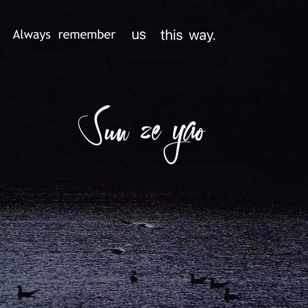 Always remember us this way