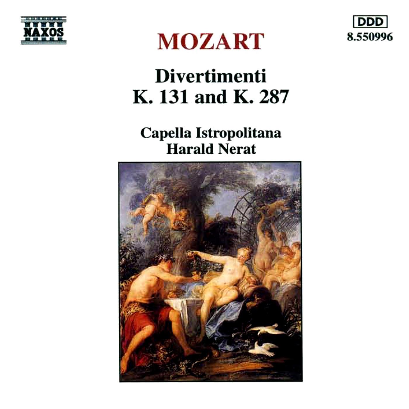 MOZART: Divertimenti, K. 131 and  K. 287