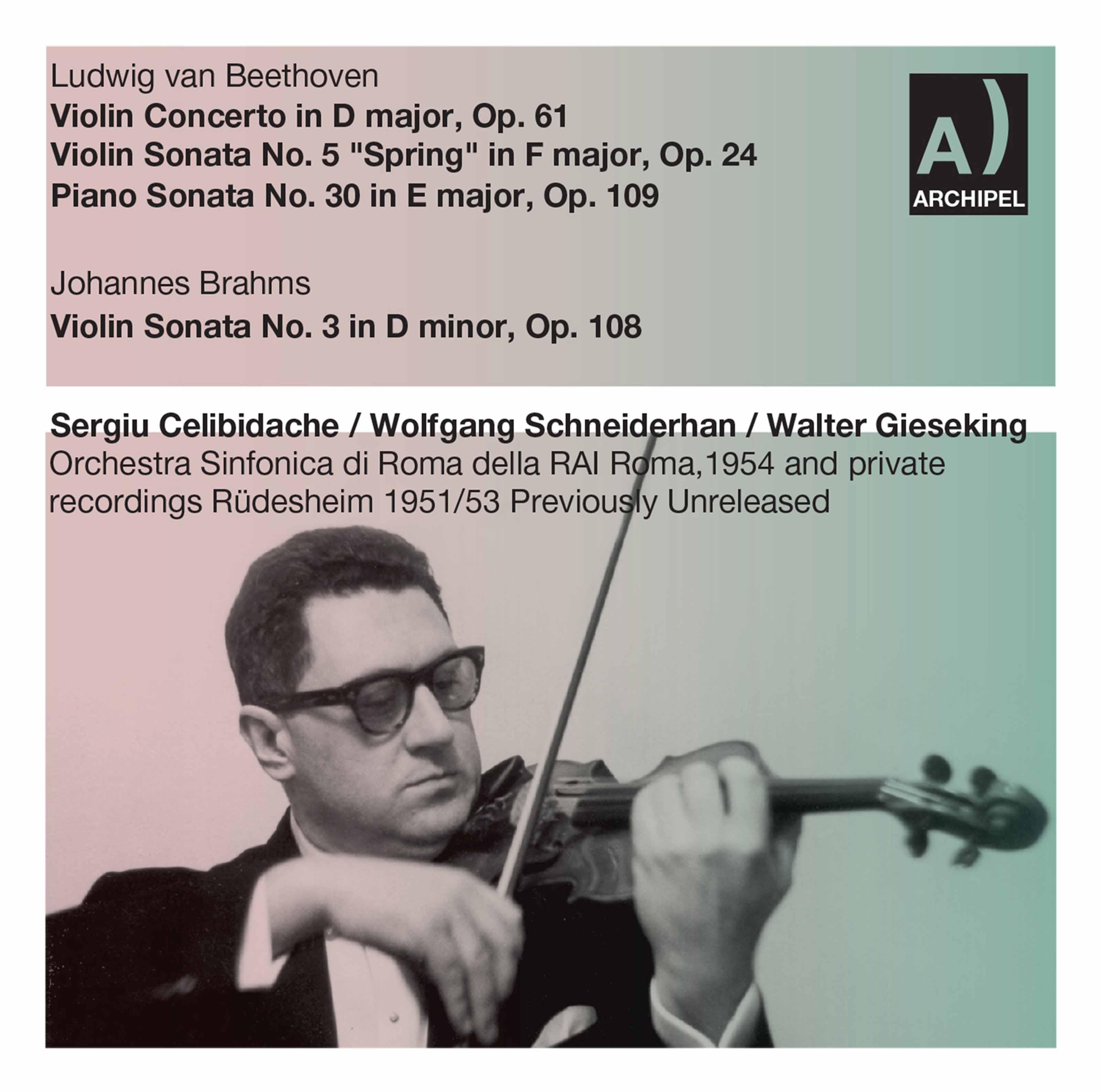 Beethoven & Brahms: Works for Violin & Piano (Live)