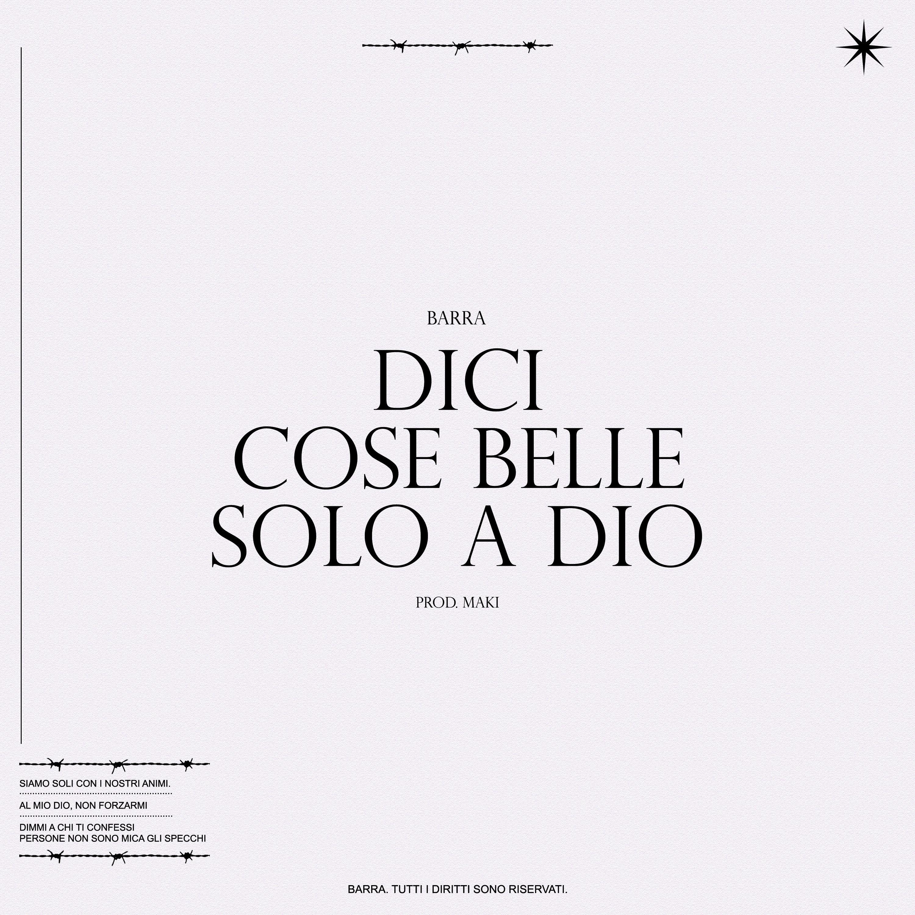 Dici cose belle solo a Dio