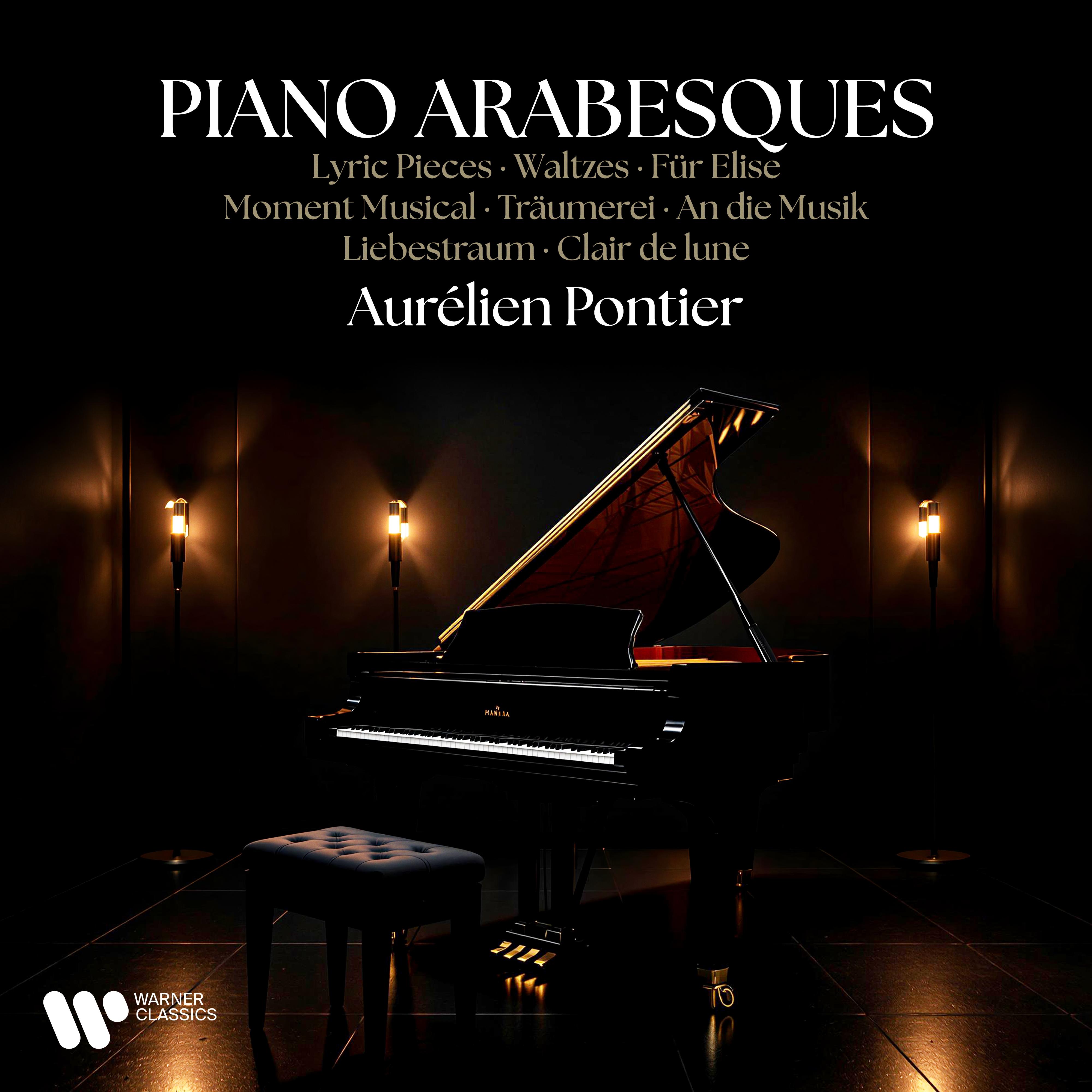 Piano Arabesques - Lyric Pieces, Waltzes, Für Elise, Moment musical, Träumerei, An die Musik, Liebestraum, Clair de lune