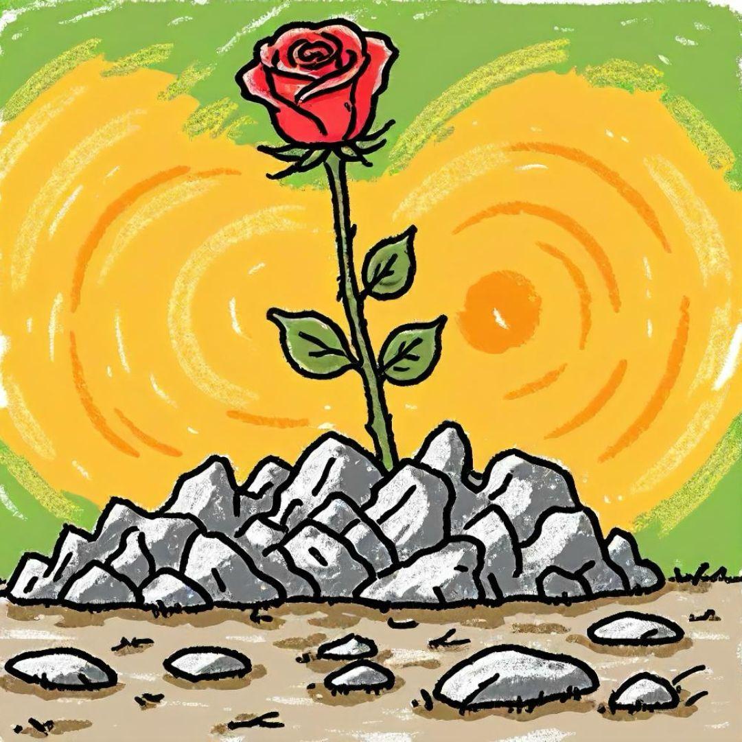 废墟里开不出花