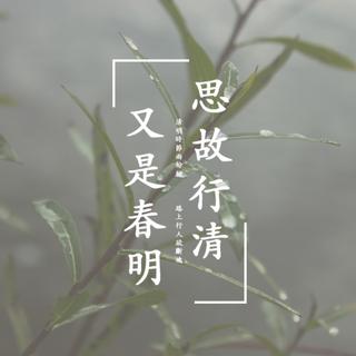 清明 | 思故行清，又是春明