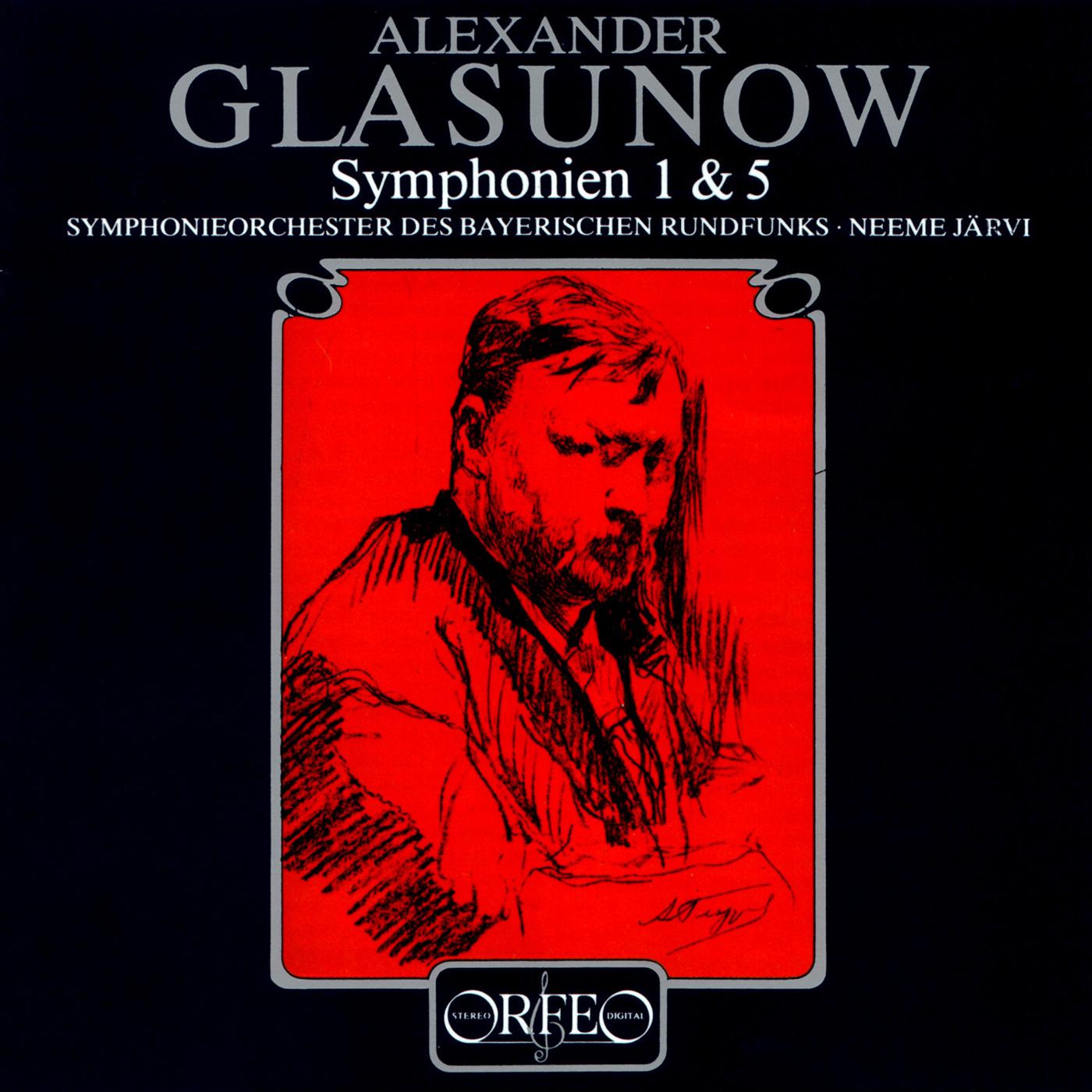 GLAZUNOV, A.K.: Symphonies Nos. 1, "Slavyanskaya" and 5 (Bavarian Radio Symphony, N. Järvi)