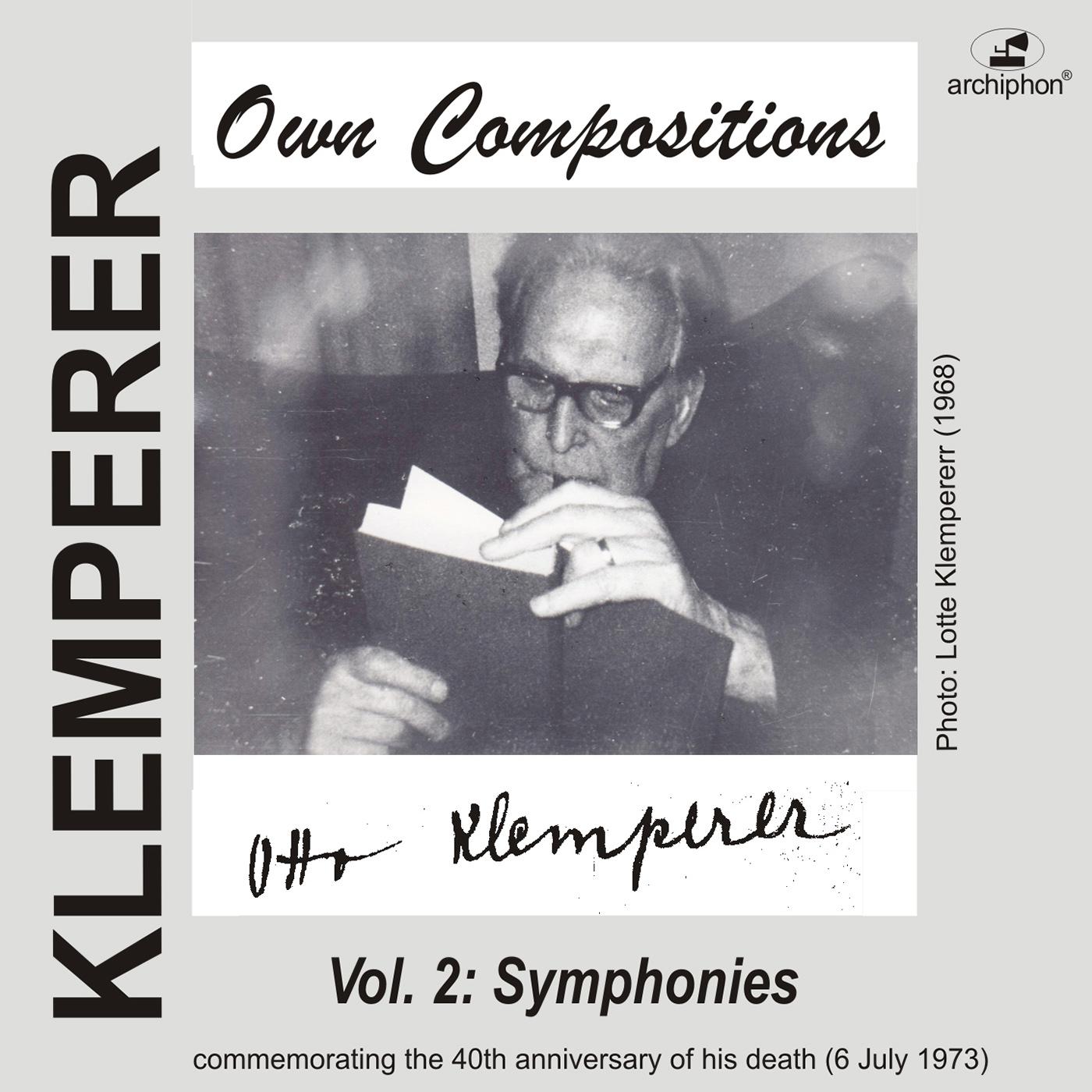 KLEMPERER, O.: Own Compositions, Vol. 2 - Symphonies (New Philharmonia Orchestra, Philharmonia Orche专辑