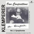 KLEMPERER, O.: Own Compositions, Vol. 2 - Symphonies (New Philharmonia Orchestra, Philharmonia Orche