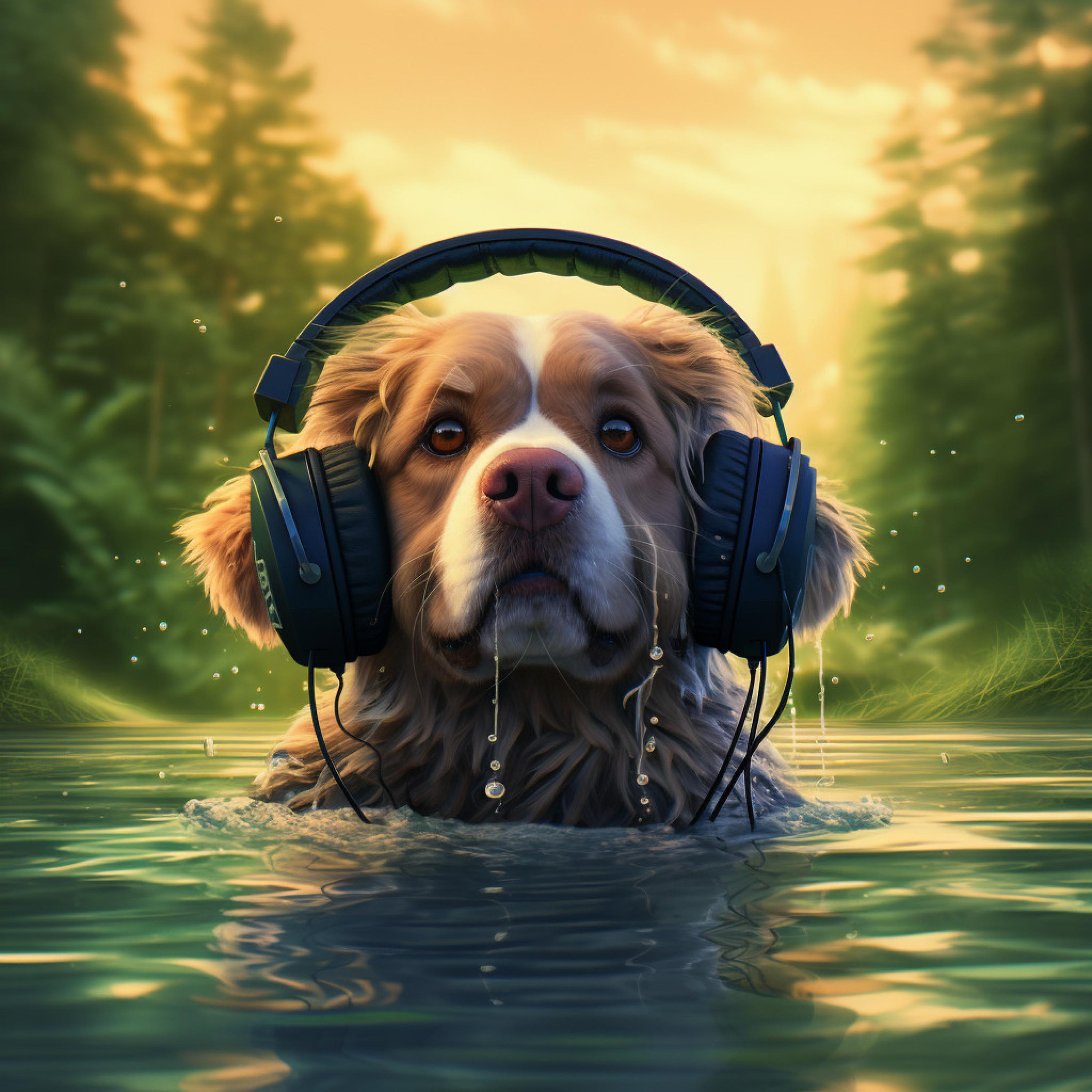 Music For Dogs With Anxiety - Binaural River Ambience for Dogs