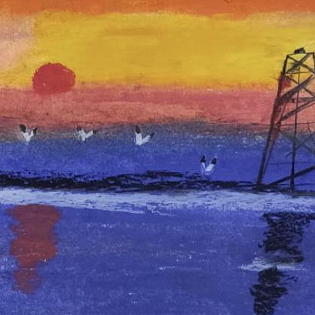 落海夕阳