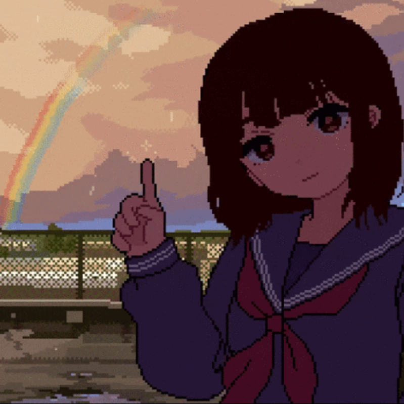 你指向彩虹我却看向你