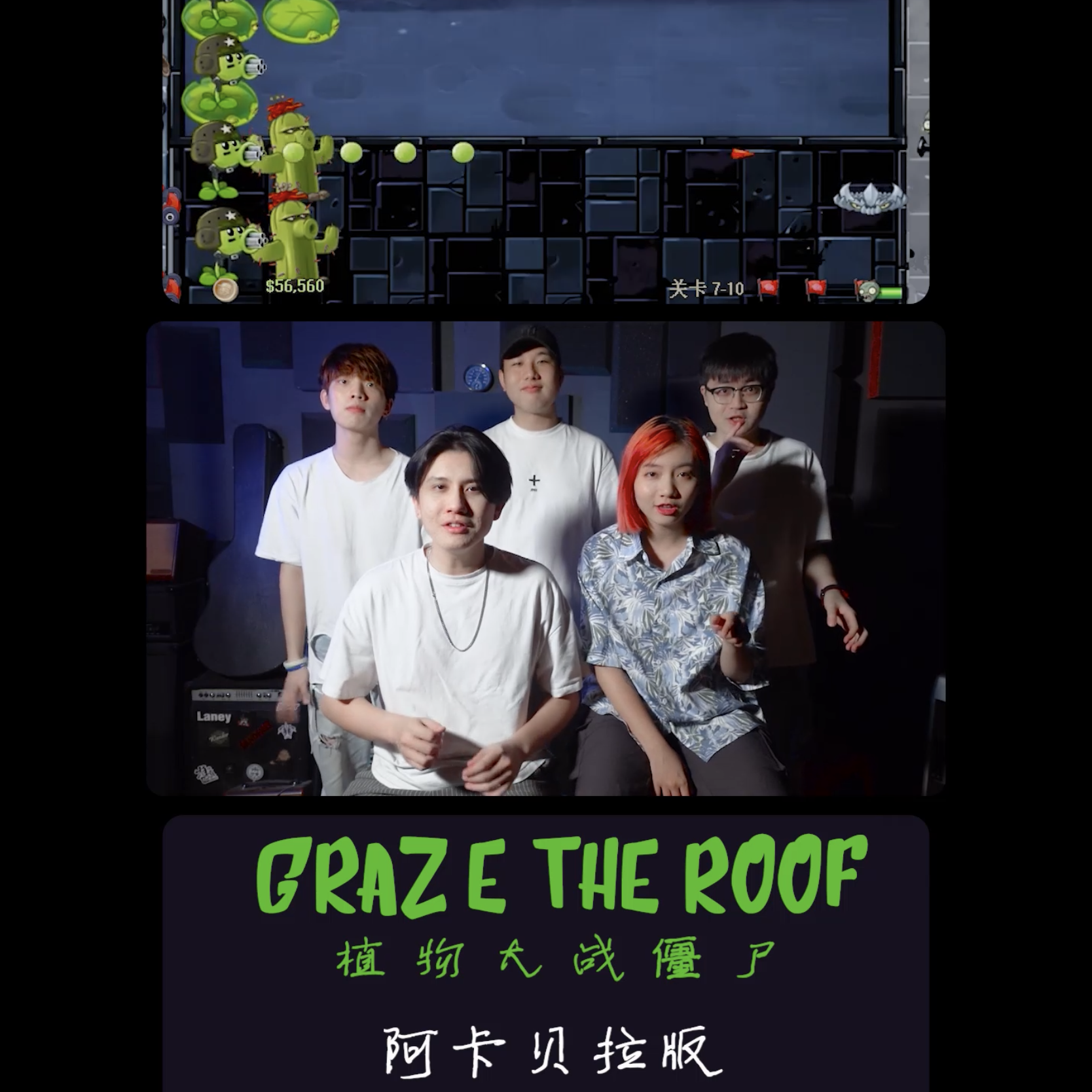 Graze the Roof 植物大战僵尸bgm 阿卡贝拉翻唱