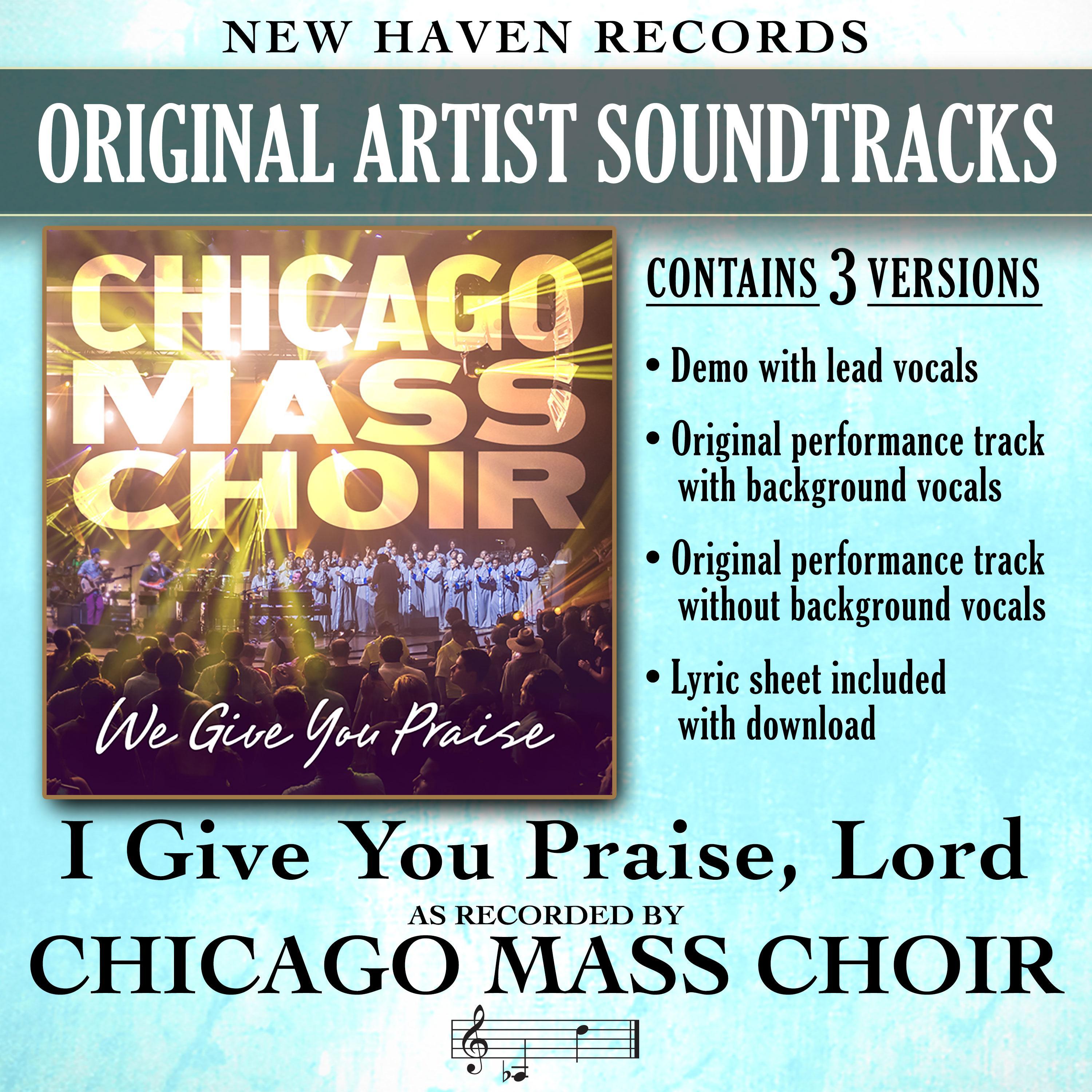 I Give You Praise Lord (Performance Tracks)