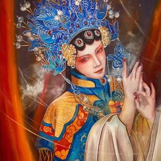 古风戏腔：一曲舞霓裳清影醉红颜