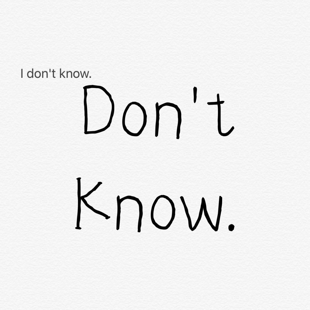 Don't Know专辑