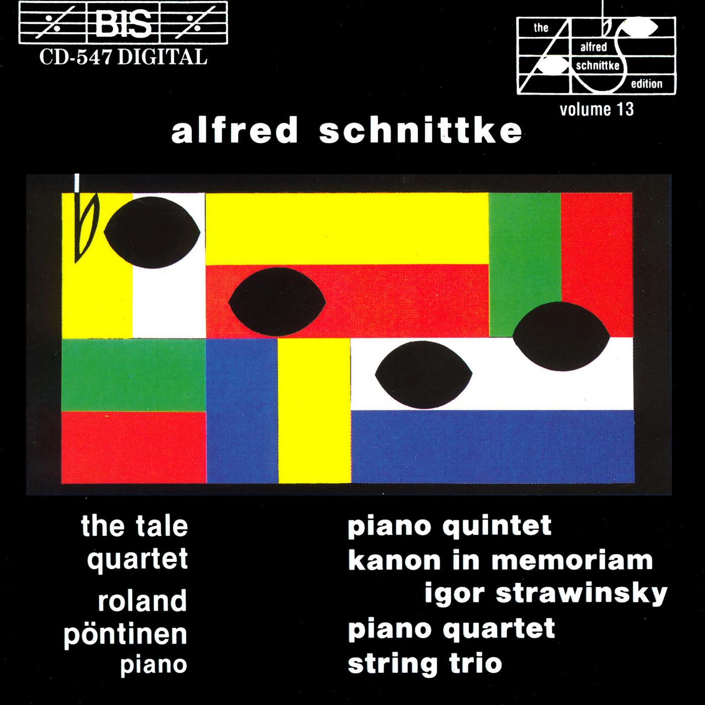 SCHNITTKE: Piano Quintet / String Trio / Piano Quartet / Canon专辑