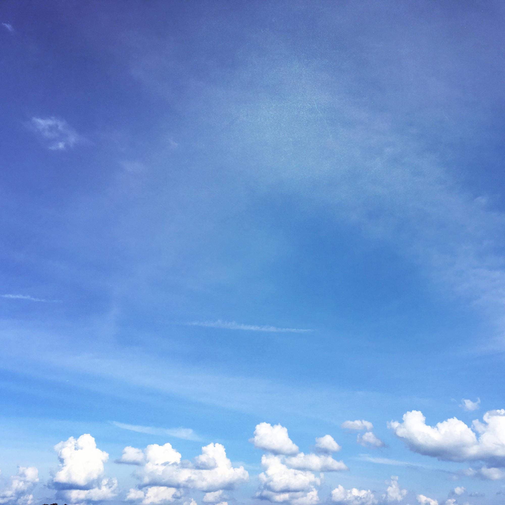 The sky is starting to clear up