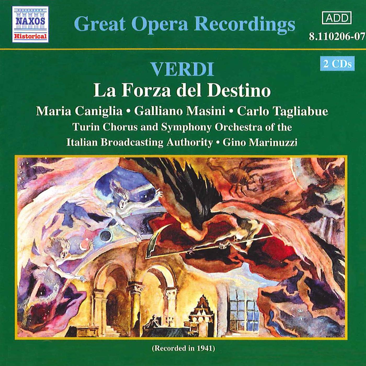 VERDI: Forza del Destino (La) (Tagliabue, Caniglia) (1941)