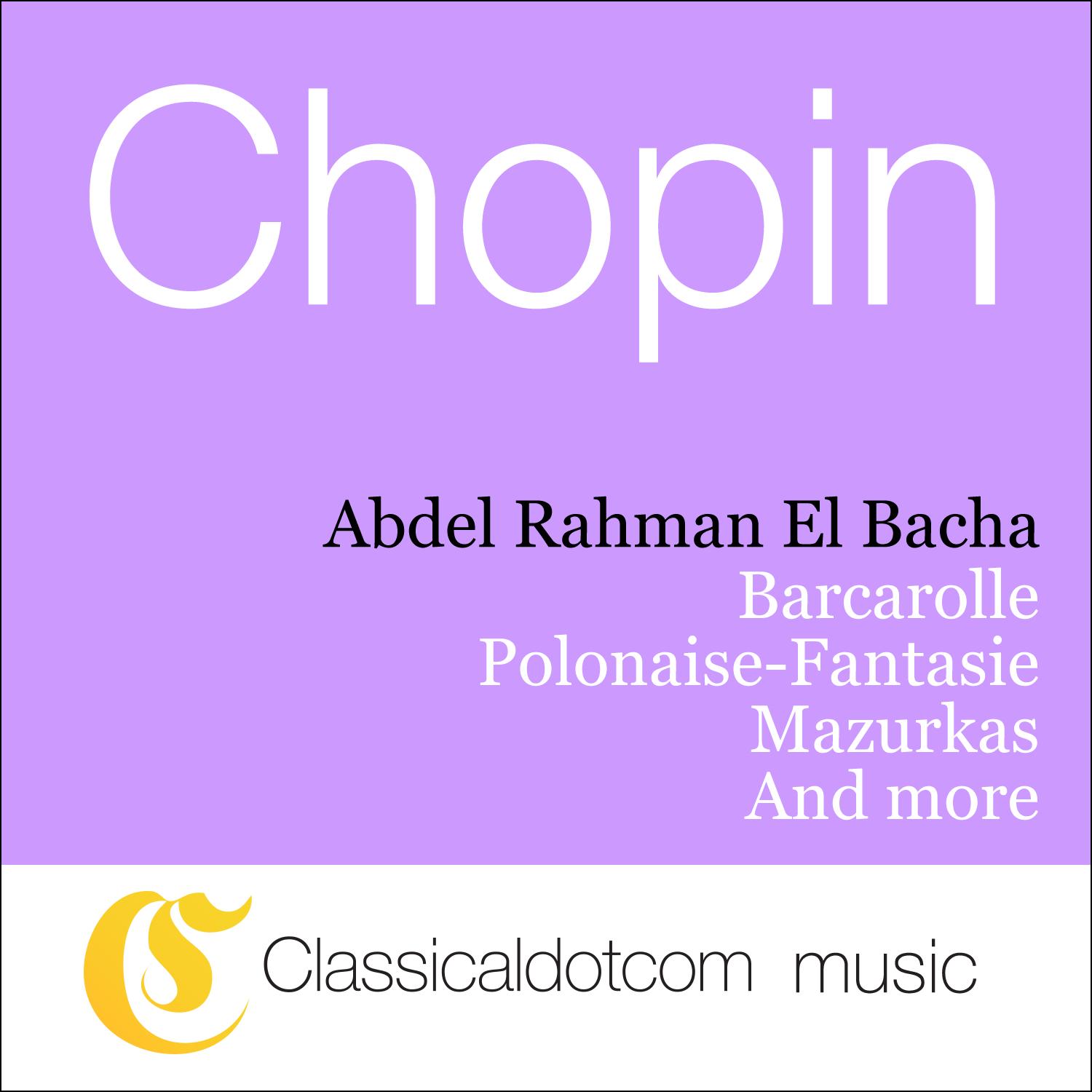 Fryderyk Franciszek Chopin, 3 Mazurkas*, Op. 59
