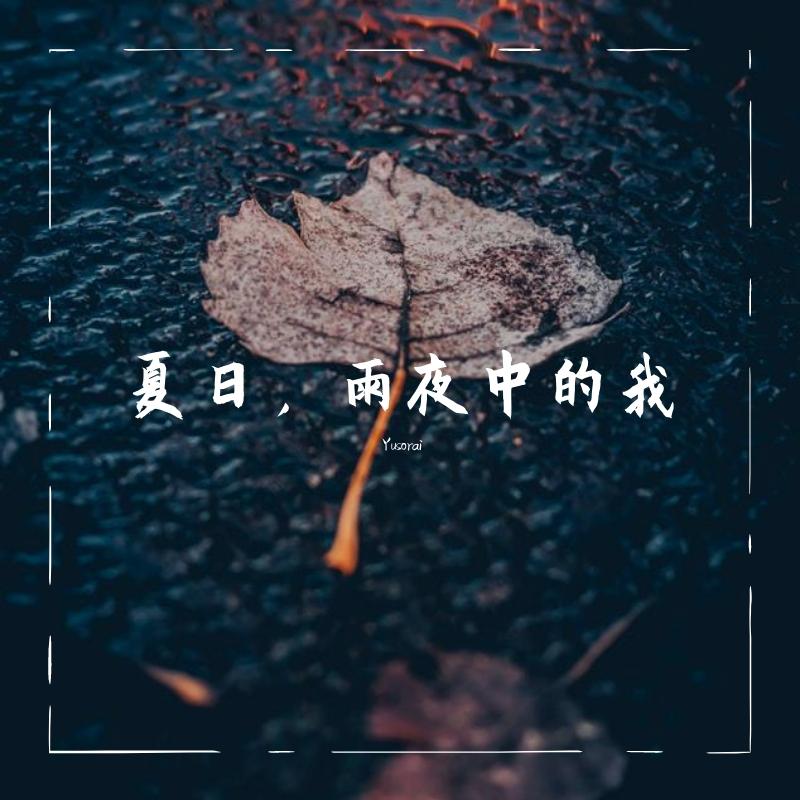 夏日，雨夜中的我
