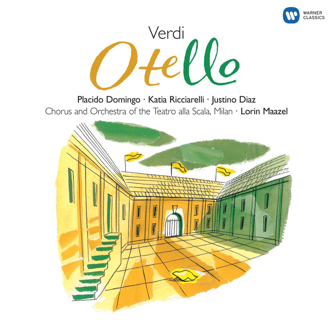 Plácido Domingo - Otello, Act III, Scenes 8 & 9:A terra! ... sì ... nil livido fango ... (Desdemona/Emilia/Cassio/Roderigo/Lodovico/Jago/Otello/Dame/Cavlieri/Ciprioti)