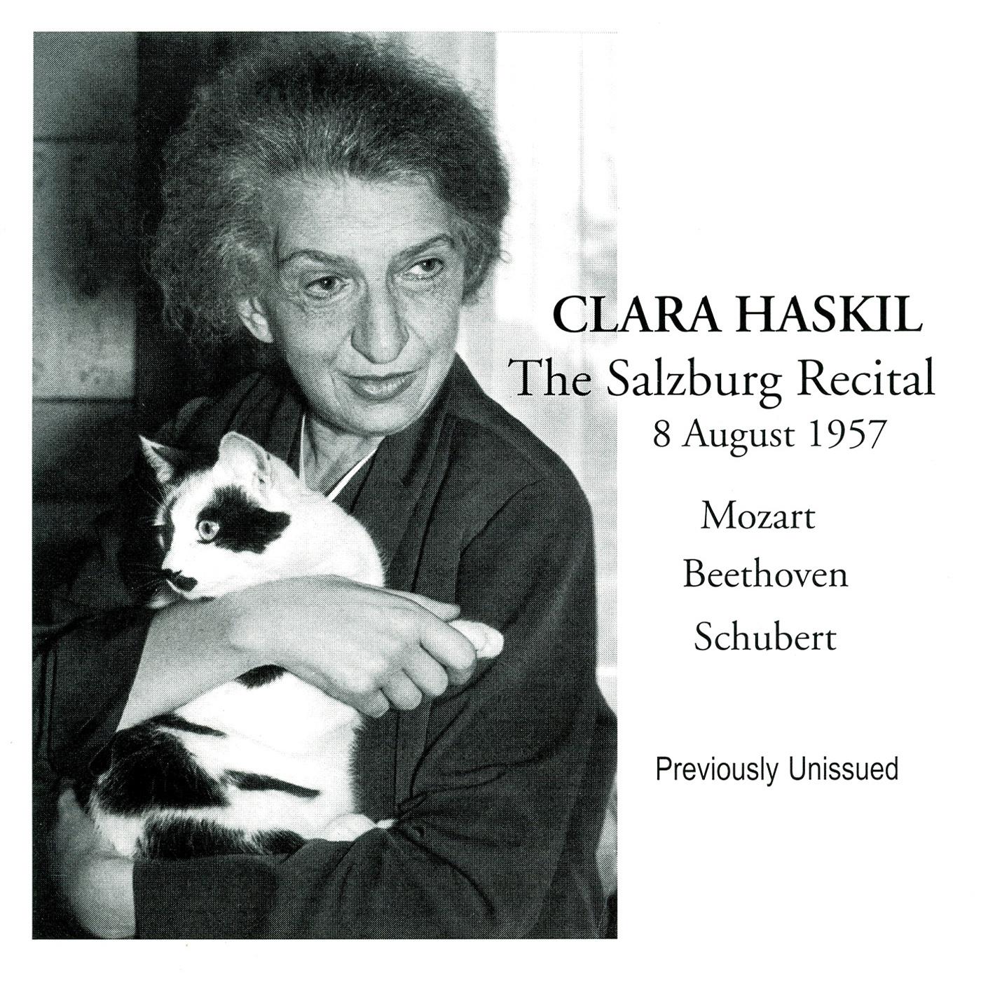 Piano Recital: Haskil, Clara - MOZART, W.A. / BEETHOVEN, L. van / SCHUBERT, F. (1957)
