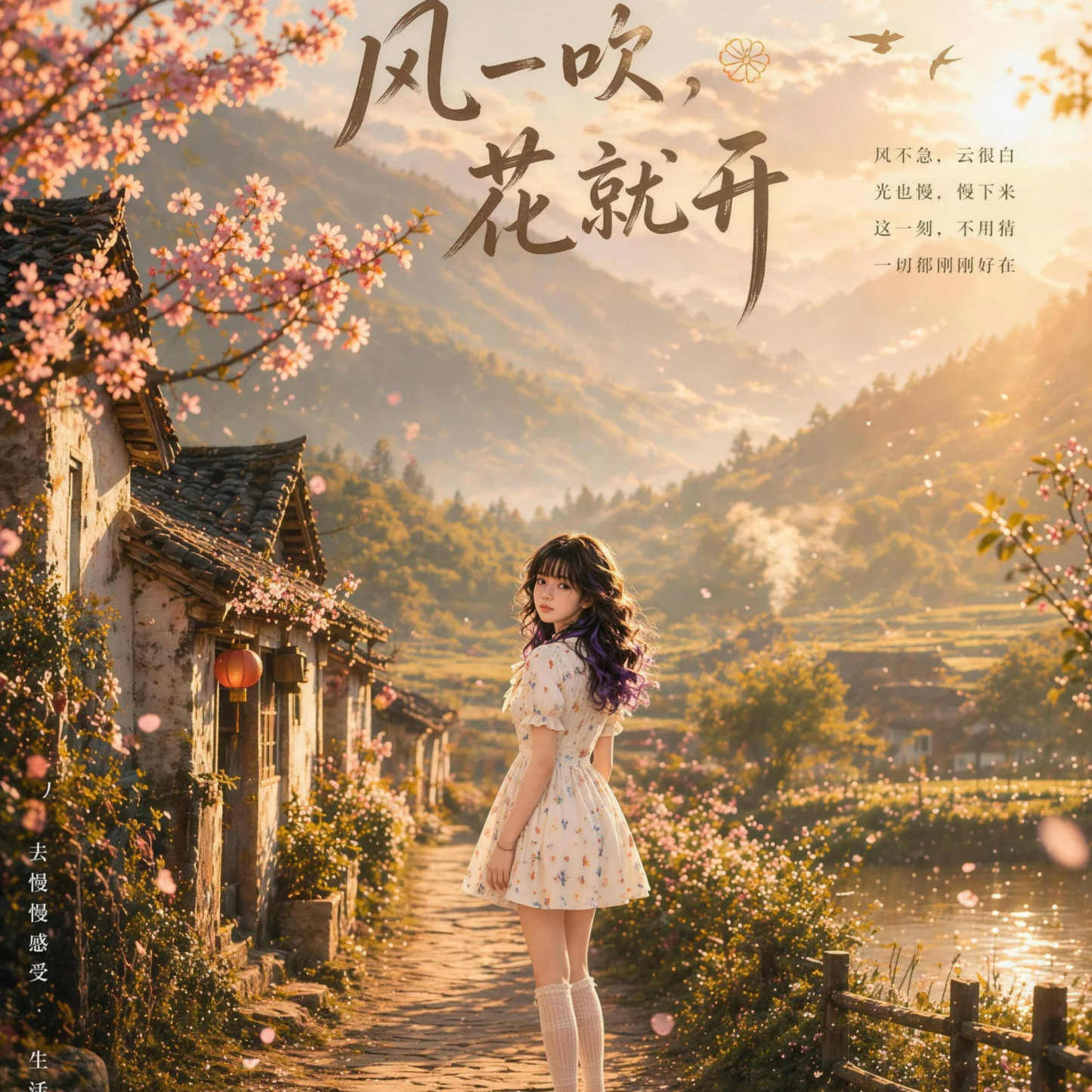 风一吹花就开