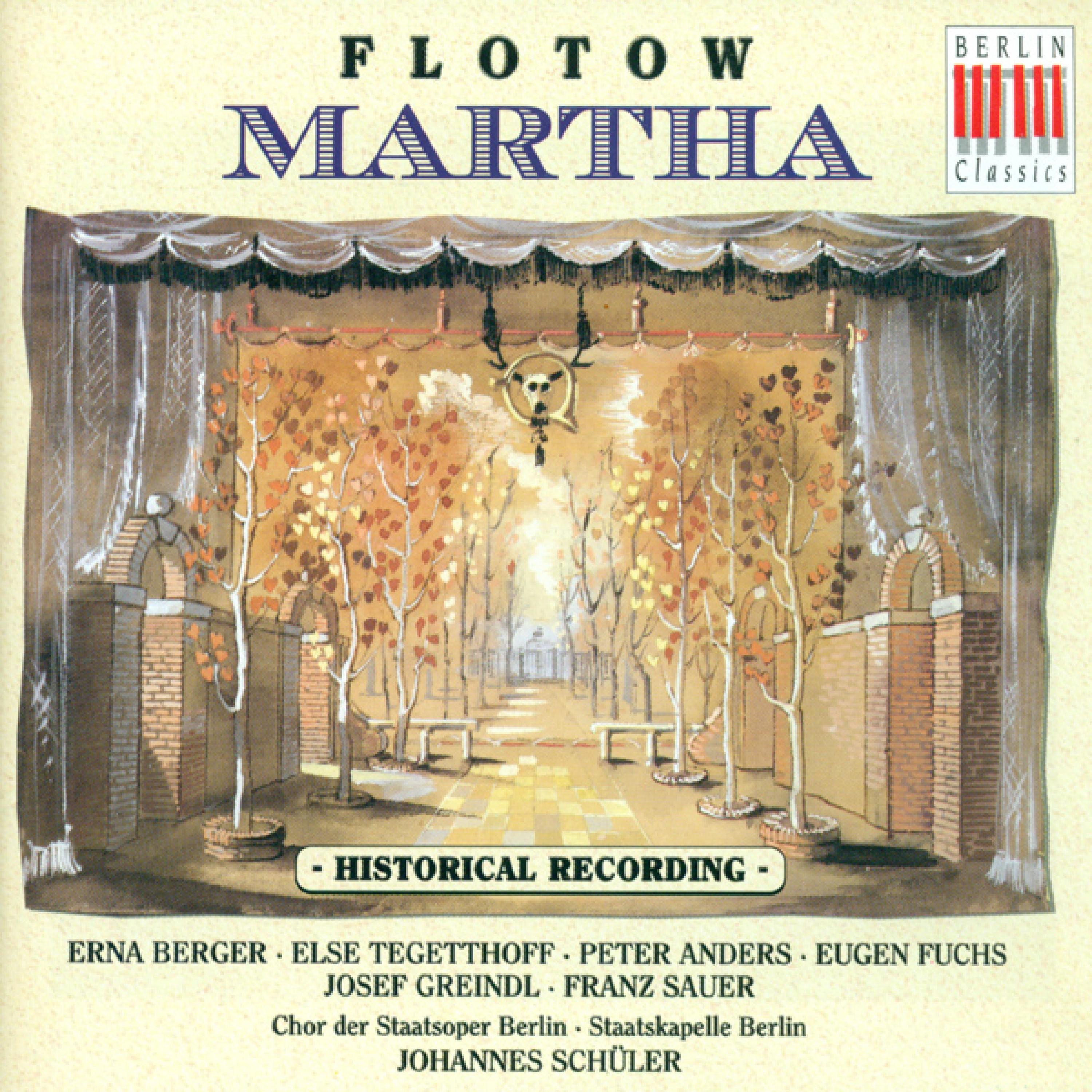 FLOTOW, F. Von: Martha (Opera) [Schuler] [1944]