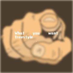 What u want freestyle