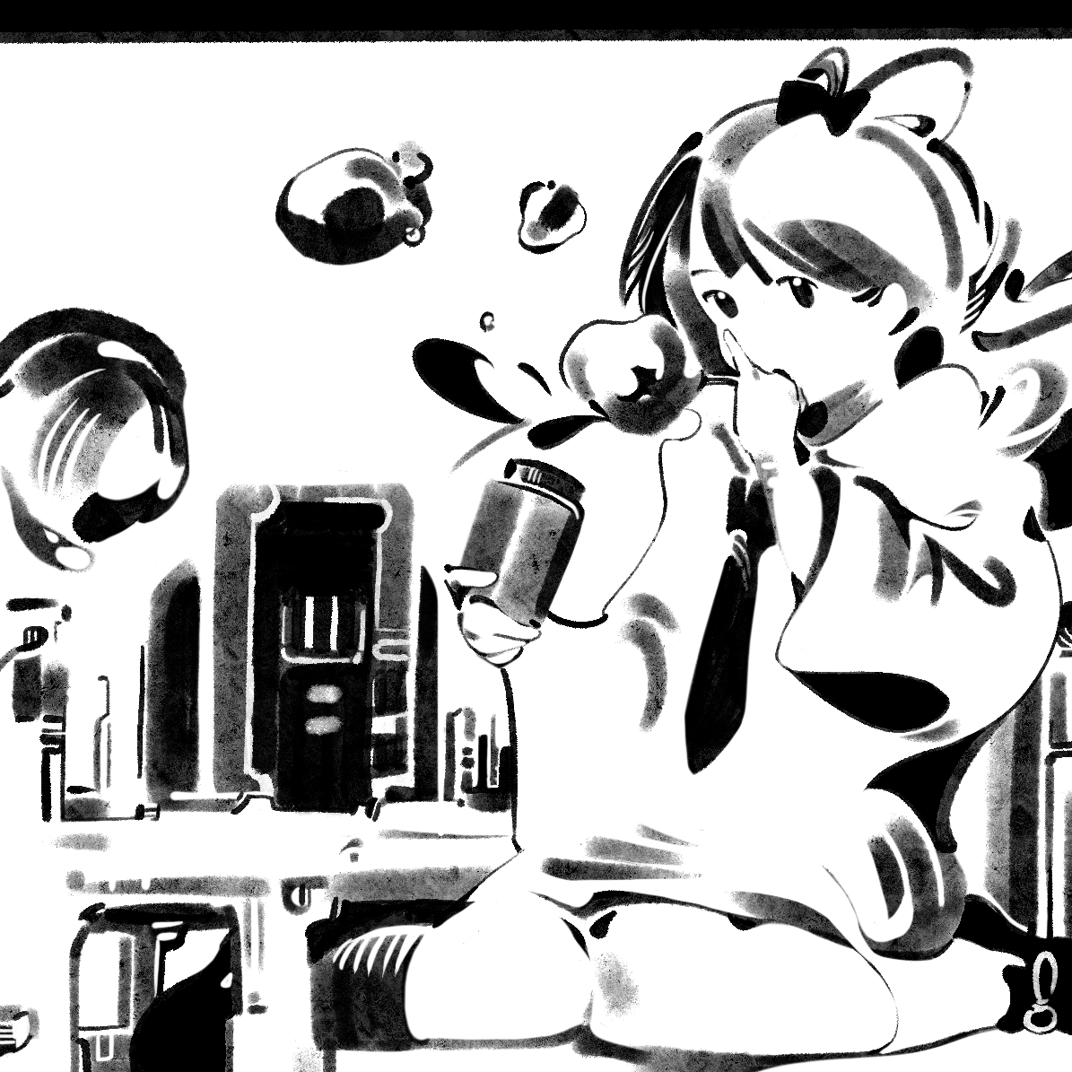 看见了楼房后巨大的怪兽-洛天依