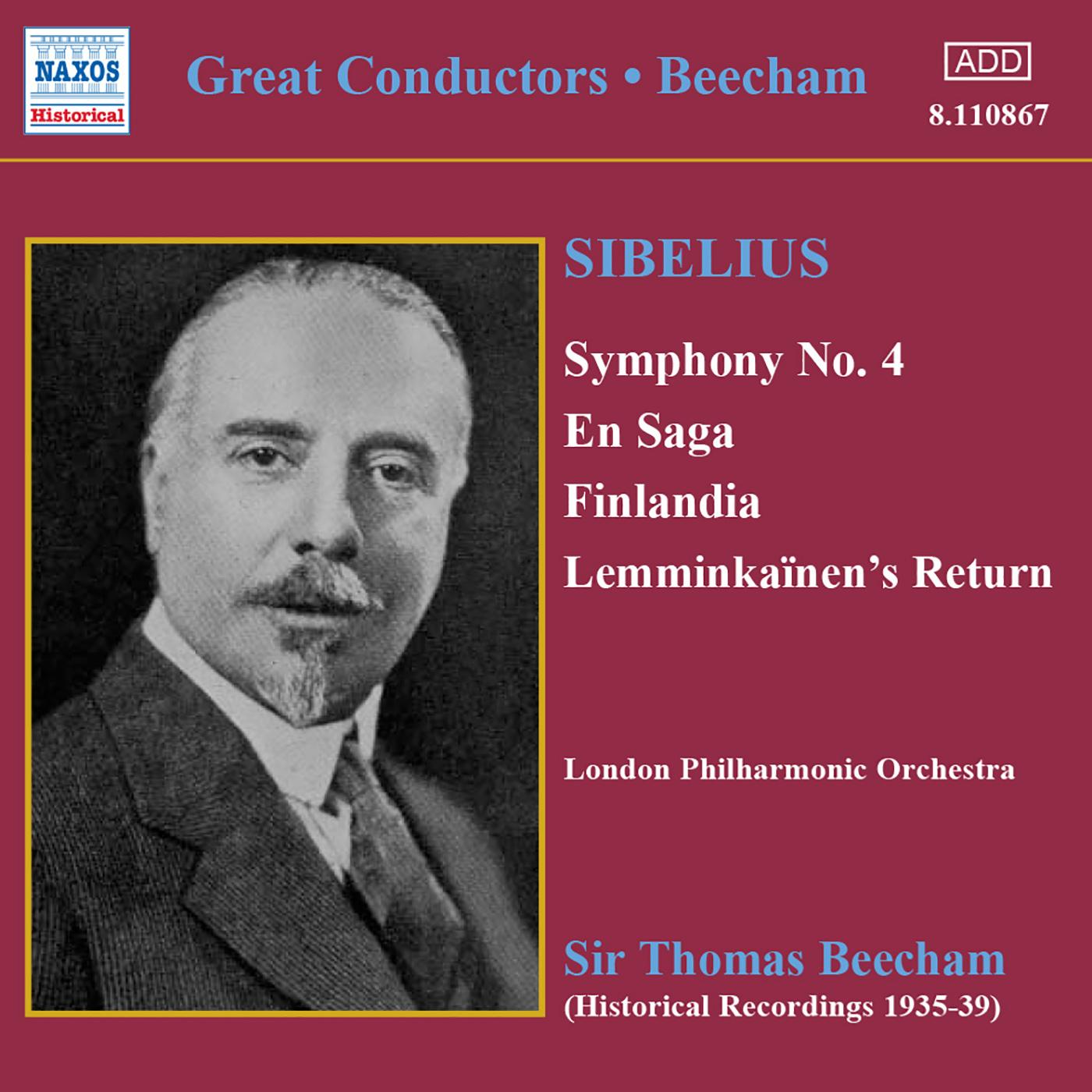 SIBELIUS: Symphony No. 4 / En Saga (Beecham) (1935-1939)
