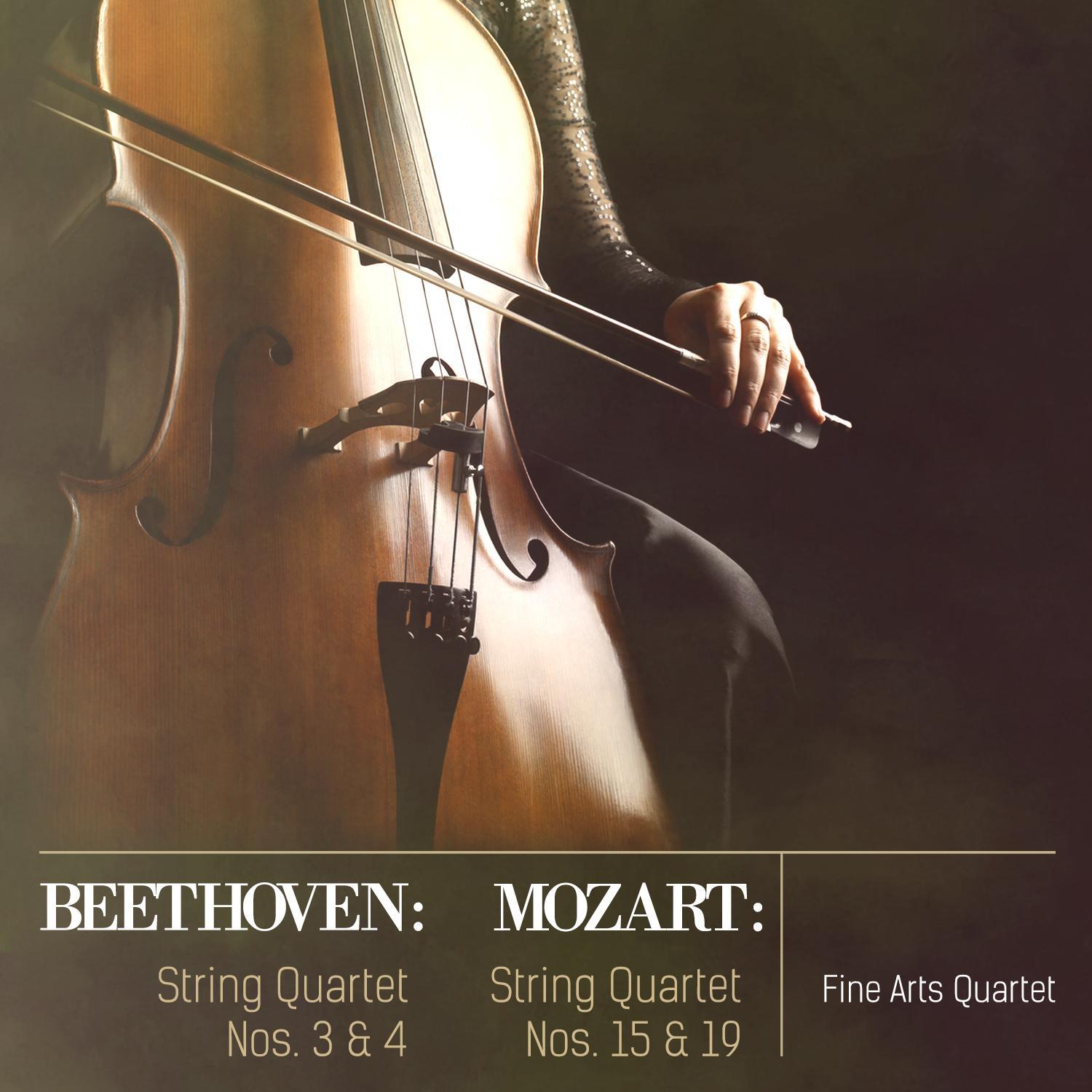 Beethoven: String Quartets Nos. 3 & 4 - Mozart: String Quartets Nos. 15 & 19 (Digitally Remastered)