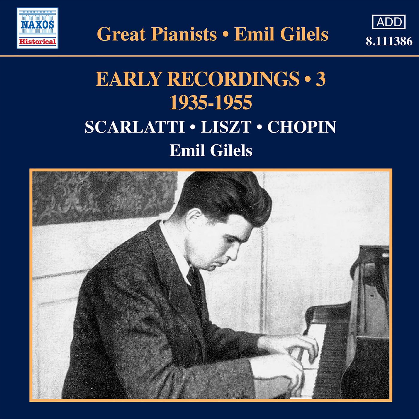 GILELS, Emil: Early Recordings, Vol. 3 (1935-1955)专辑