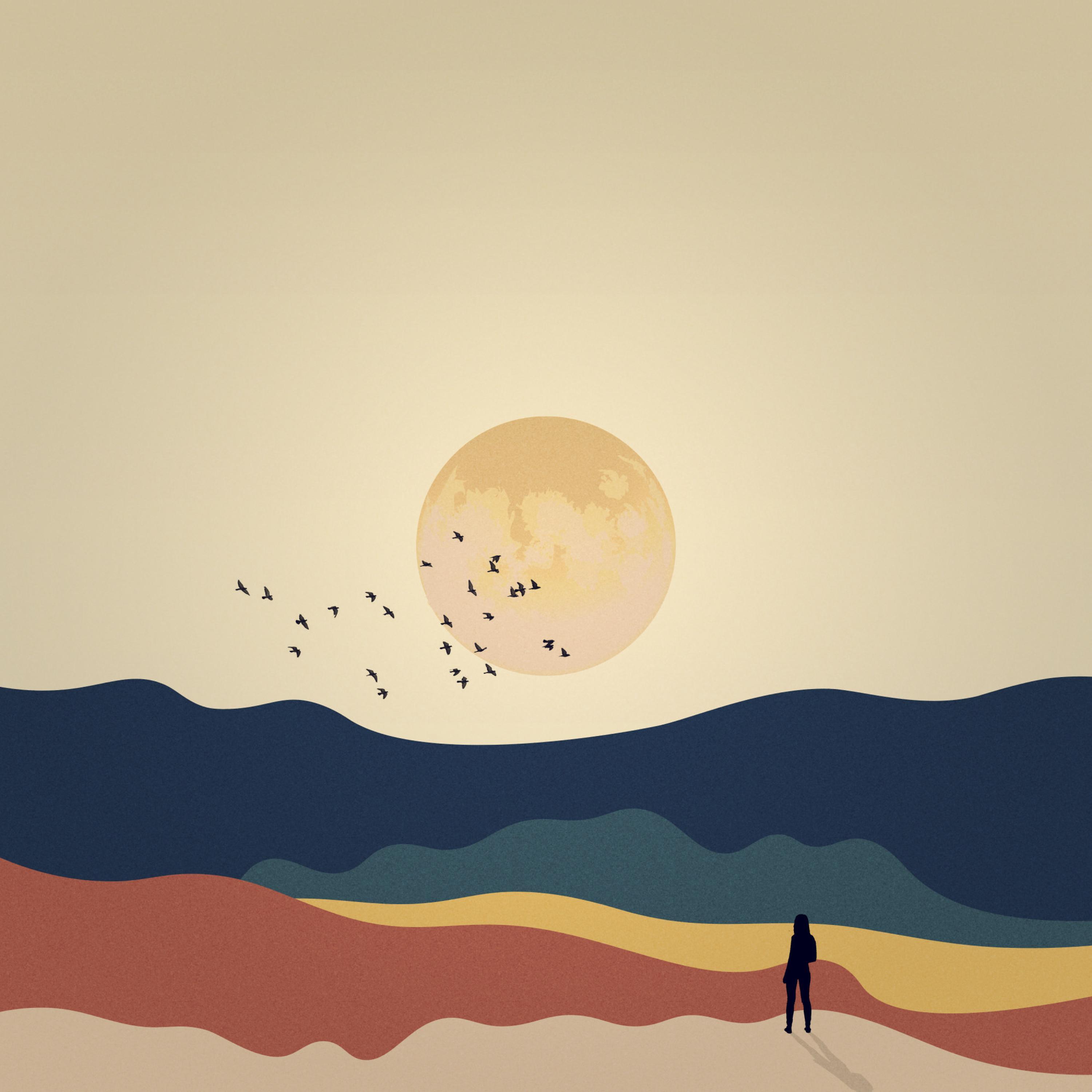 upwards to the moon